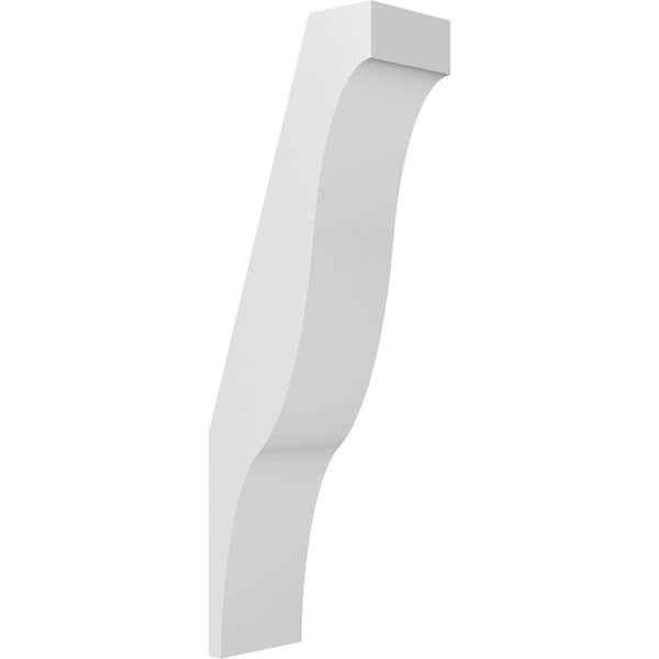 Ekena Millwork 3 1/2-in. W x 6-in. D x 18-in. H Funston Architectural Grade PVC Knee Brace BRCP035X06X18FST - main